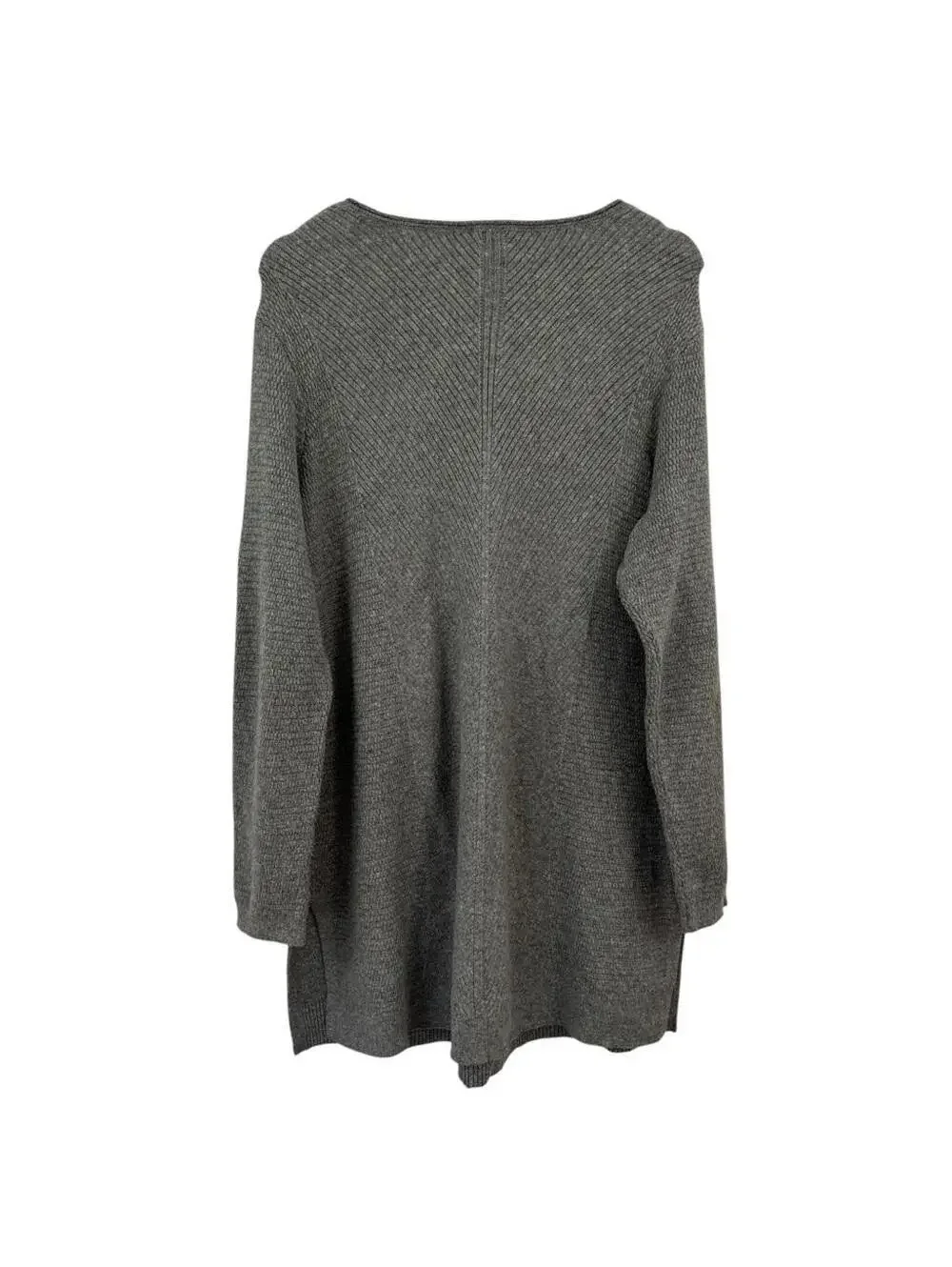 J. Jill Women’s Grey V-Neck Long Sleeve Sweater Size 1X - Picture 2 of 5